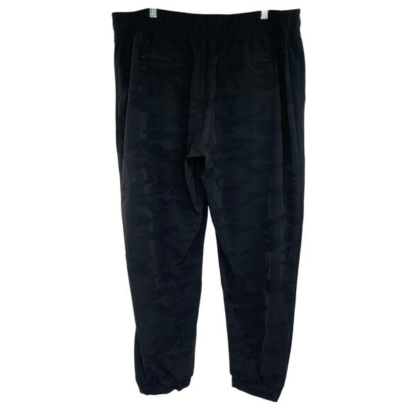 Athleta black camo jogger lightweight pants women's size 18 - Picture 7 of 14